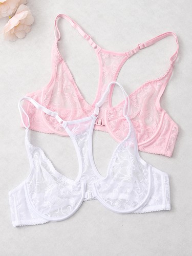2pcs front fastened - front-fastened, bras
