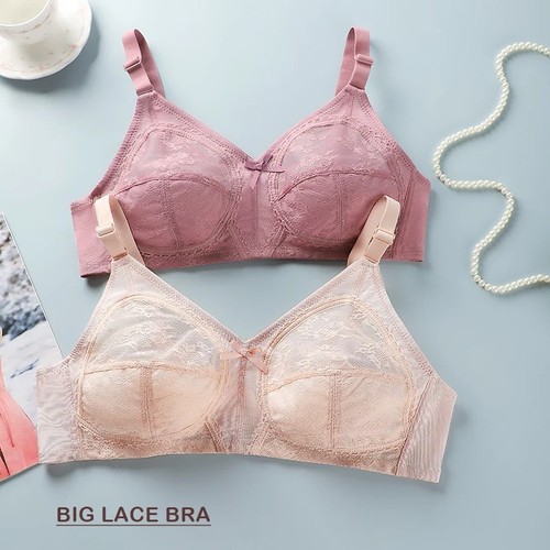 Women lace wireless bra - lace,