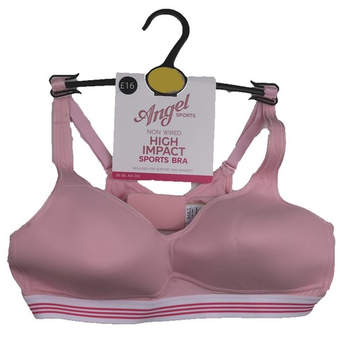 Sports bra pink womens - m&s,